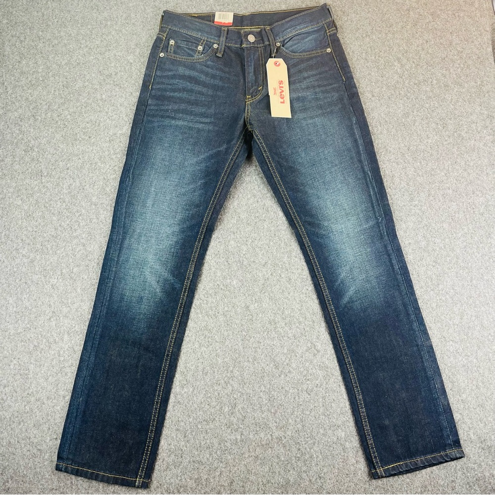Levis 511 Jeans Mens 30x30 Blue Slim Straight Leg Dark Wash 04511644 NEW
